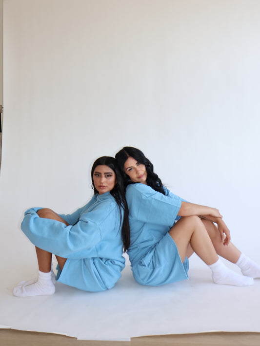 Blue Bubble Gum Shorts