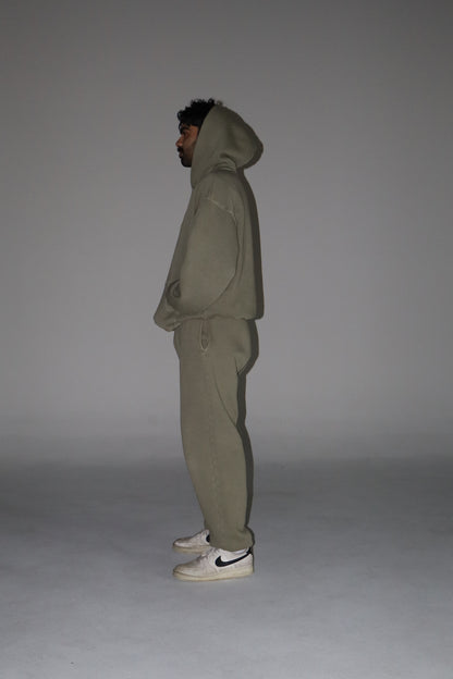 Vintage Olive Green Hoodie